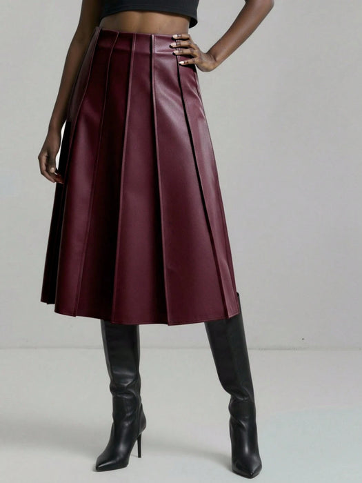 SHEIN Ontre 2026SS Falda A-Line para fiestas y vacaciones de mujer