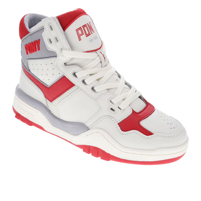 Zapatillas deportivas PONY M110 Lux para hombre, de piel auténtica y ante, con cordones