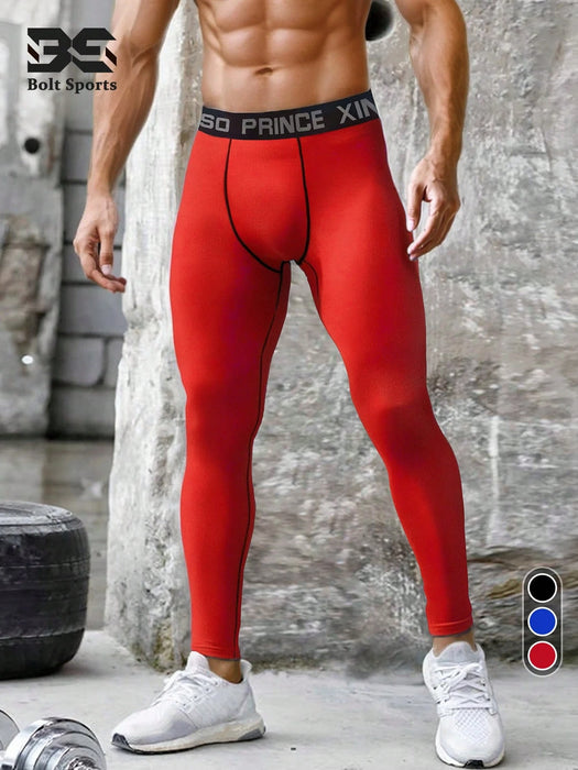 Pantaón de compresión de hombre, para entrenamiento, longitud hasta el tobillo