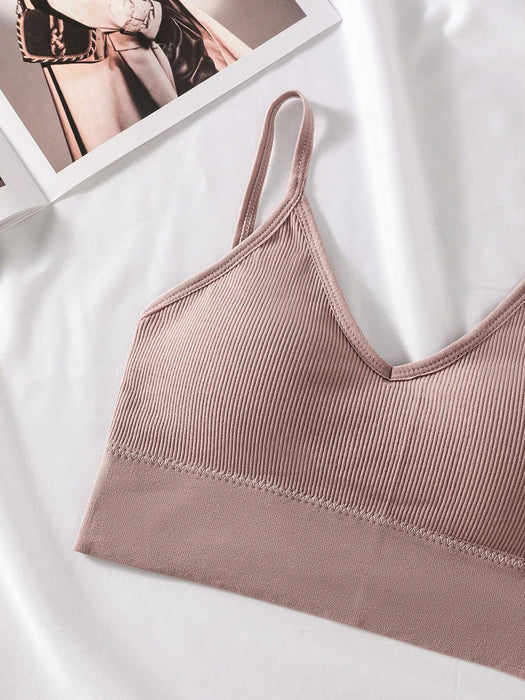 SHEIN 5 Sujetadores con espalda cruzada y ventilación, con espalda abierta