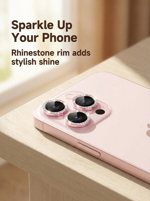 Película brillante y colorida para lente de cámara compatible iPhone 12 Pro Max