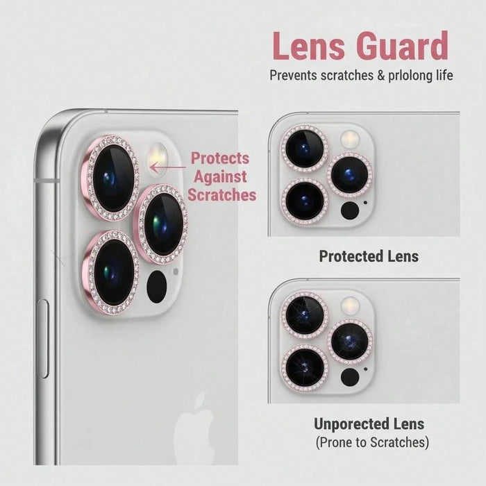 Película brillante y colorida para lente de cámara compatible iPhone 12 Pro Max