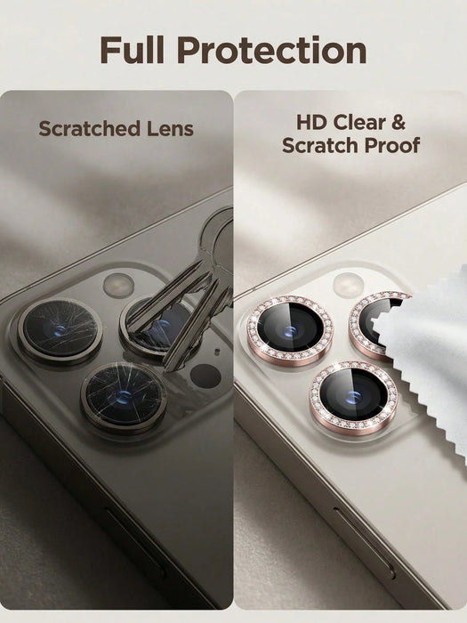 Película brillante y colorida para lente de cámara compatible iPhone 12 Pro Max