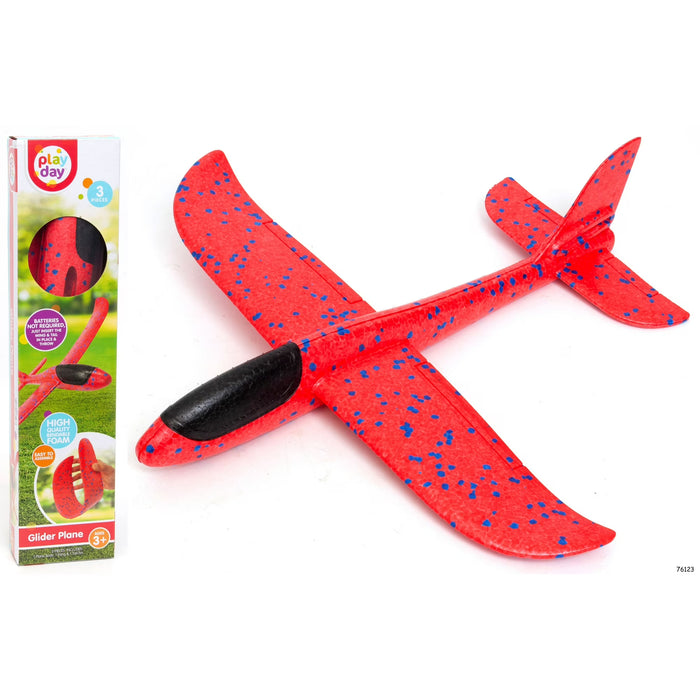 Avión planeador de juguete para niños: 38 cm de envergadura, muy resistente.