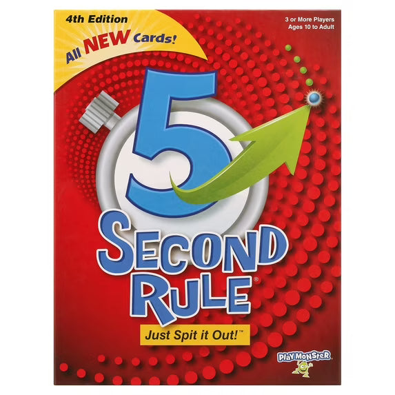 PlayMonster 5 Second Rule, 4.ª edición - Juego de cartas para fiestas