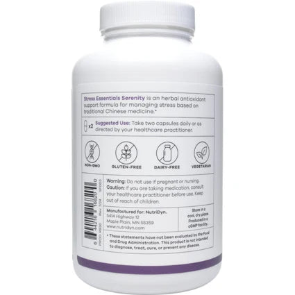 Esenciales para el estrés Serenity 180 cápsulas de Nutri-Dyn
