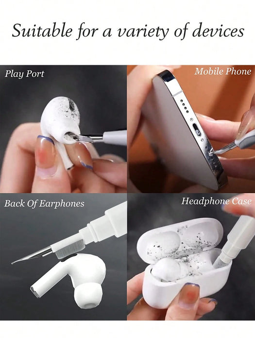 Cepillo de limpieza suave para puertos de carga, para auriculares