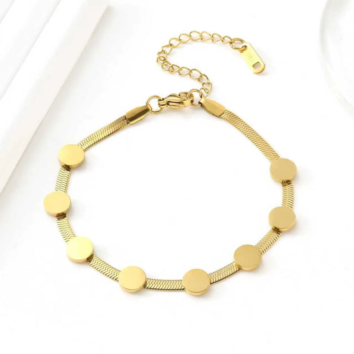 Pulsera sencilla y elegante de Discos Pequeños