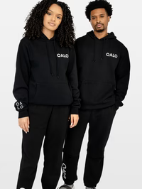 QALO Pantalones deportivos con logo negros
