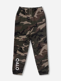 QALO Pantalones deportivos con logo de camuflaje