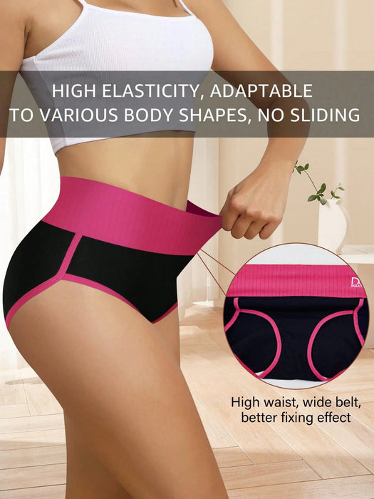 Pack de 5 braguitas de talle alto de talla grande para mujer
