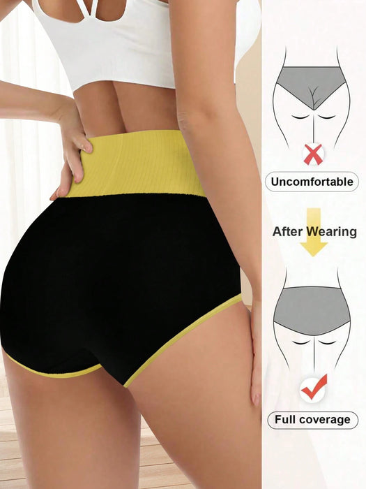 Pack de 5 braguitas de talle alto de talla grande para mujer