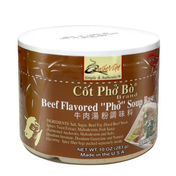 Base para sopa "Pho" con sabor a carne de res Quoc Viet Cot Pho Bo 10 oz (283 g)