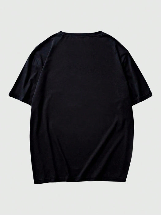 SHEIN ROMWE MEN Goth Camiseta com Estampa de Esqueleto Masculina
