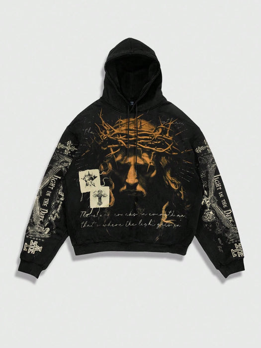 ROMWE MEN Street Life, conjunto de sudadera con capucha y pantalón para hombre