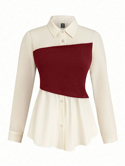 SHEIN Rometta Conjunto casual de 2 piezas para mujer Plus Size
