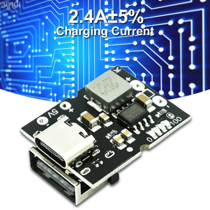 Módulo integrado de carga y descarga de 5 V 2 A con entrada tipo C