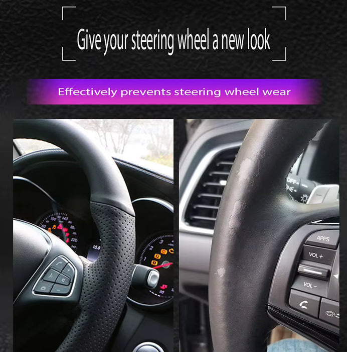 Funda de microfibra para volante de coche, para Honda Accord 7