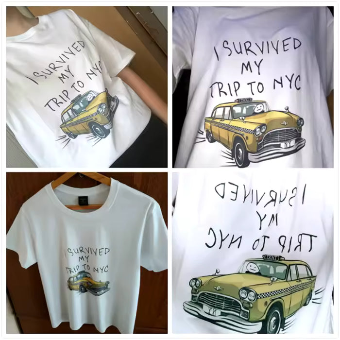 Camiseta divertida para hombre y mujer "Sobreviví a mi viaje a Nueva York"