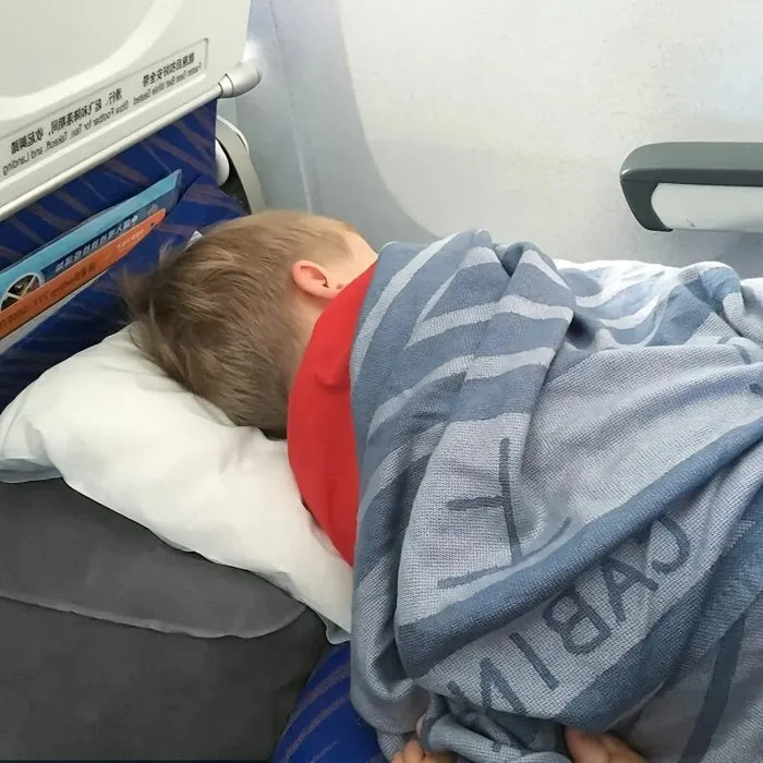 1 almohada inflable para reposapiés, portátil, ajustable, de tres niveles de altura para viajes