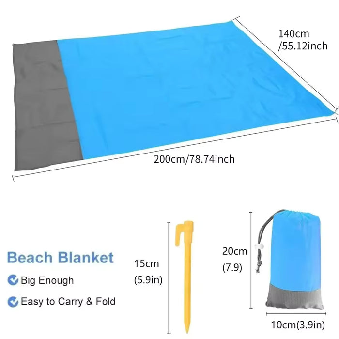 Manta de Picnic Ultraligera Manta Playa Impermeable al Aire Libre para la Playa