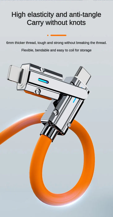 Cable USB-C a USB-C 2 en 2, carga rápida de 66 W, USB-C a USB-C a Lightning
