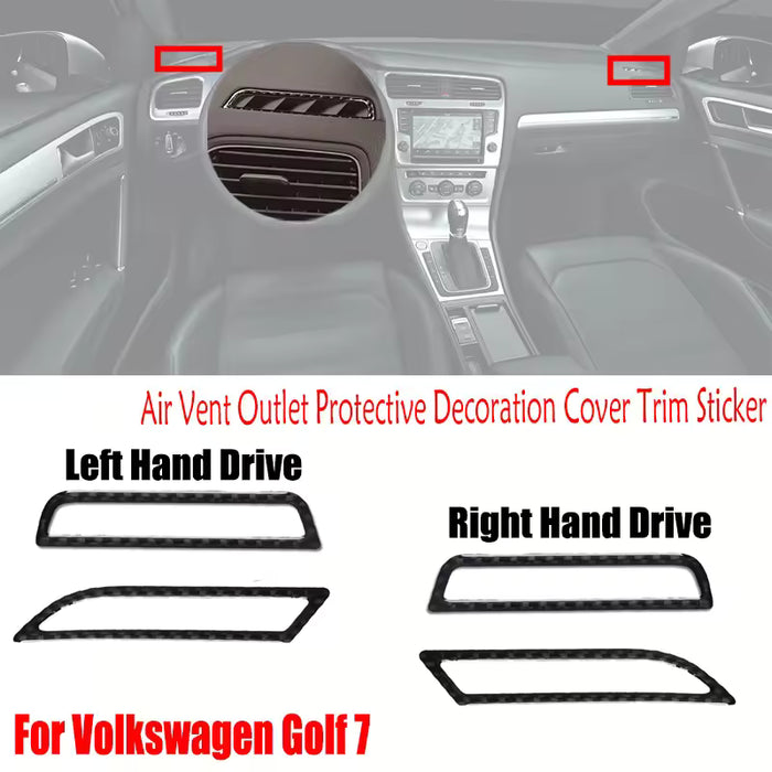Embellecedor decorativo protector para salida de ventilación para VW Golf 7 VII MK7 7.5 2014-2019