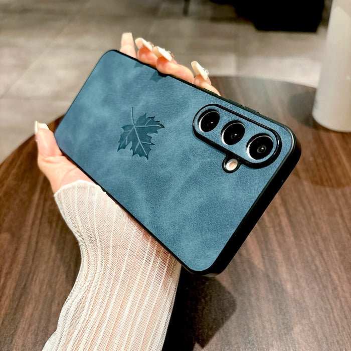 Funda de cuero retro para Samsung Galaxy S25