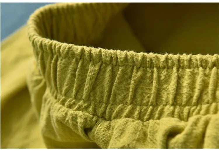 Pantalones elegantes cintura elástica Mujer