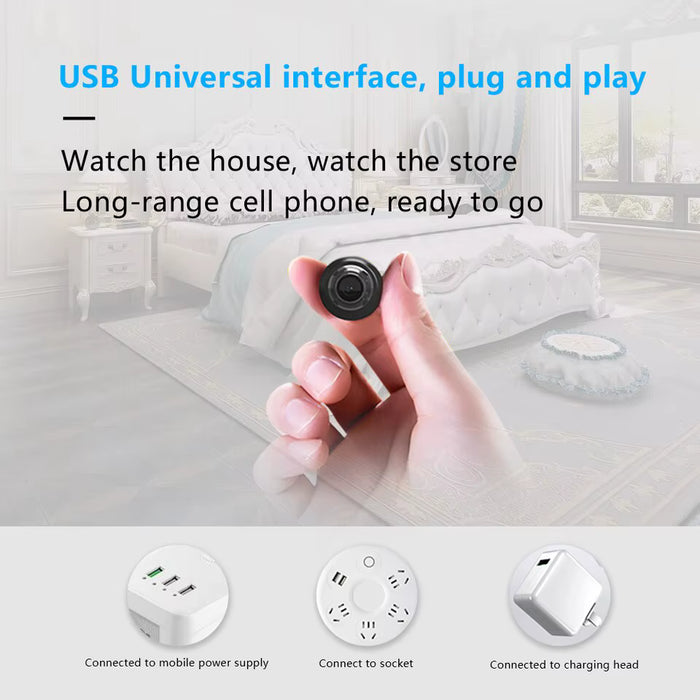 Cámara X5 Mini HD1080P compacta inalámbrica WIFI con función de grabación