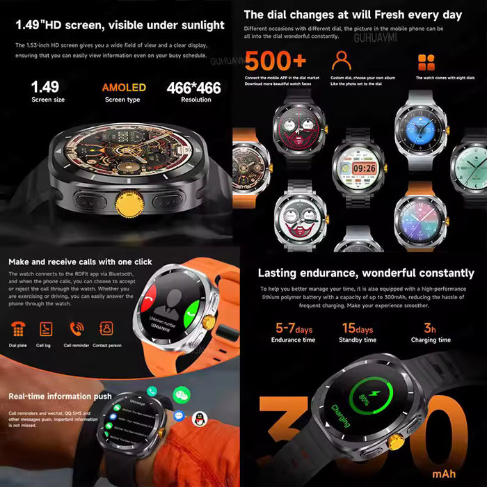 Reloj inteligente Watch 7 Ultra, pantalla HD de 1,5 pulgadas
