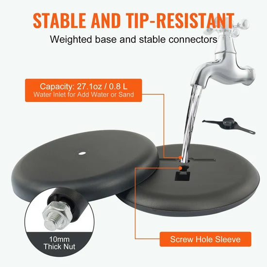 Soporte para letreros de pedestal SW-02 – Letrero de piso de alta resistencia