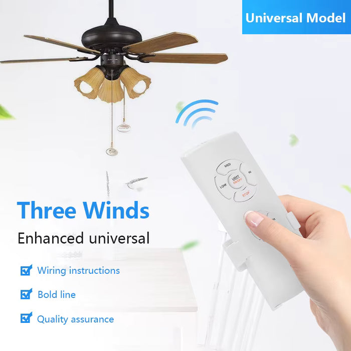 Kit de control remoto universal para lámpara de ventilador de techo, con aplicación WiFi y RF