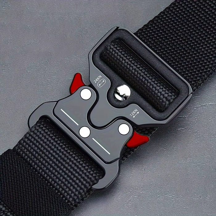 Cinturón de caza al aire libre para hombre, táctico, multifuncional, para combate y supervivencia
