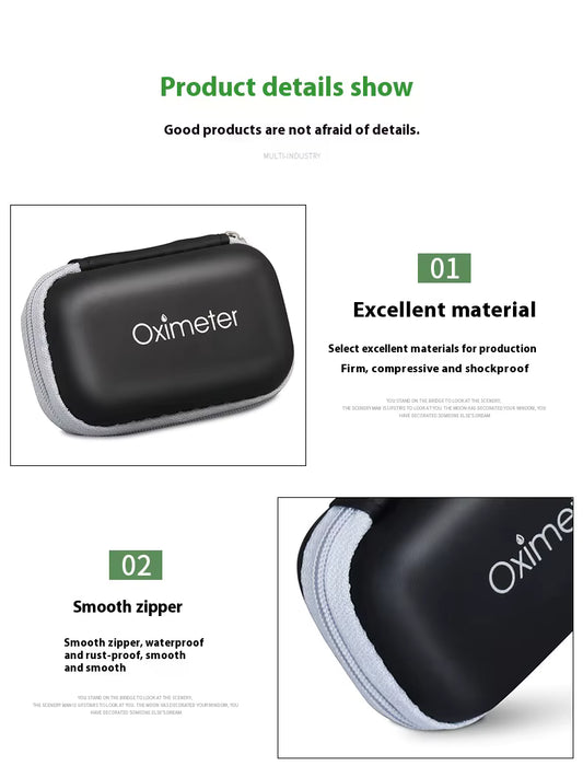 Caja de almacenamiento JUSTLANG para oxímetro