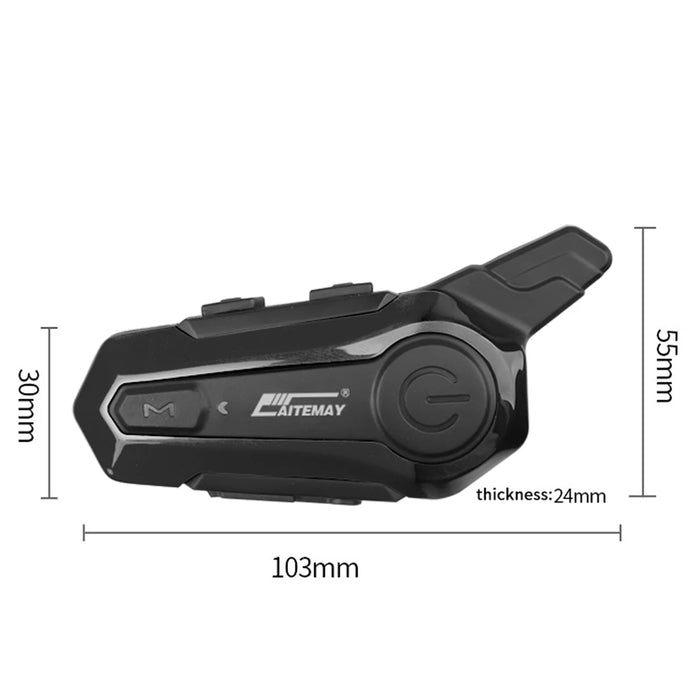 Intercomunicador con Bluetooth para casco de motocicleta, interfono inalámbrico