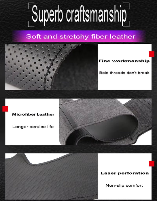 Funda de microfibra para volante de coche, para Honda Accord 7