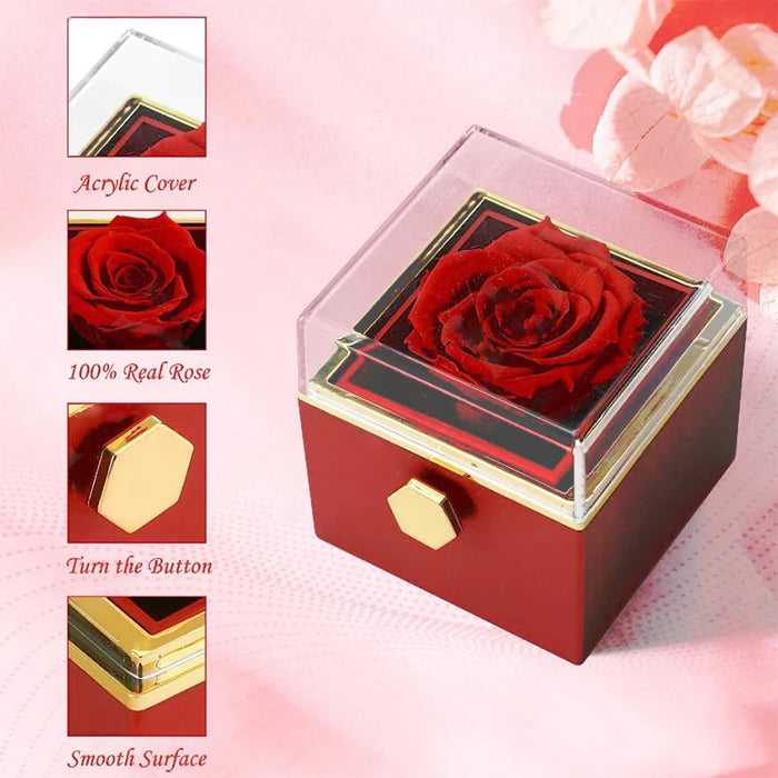 FABULOVE CAJA GIRATORIA DE ROSAS ETERNAS