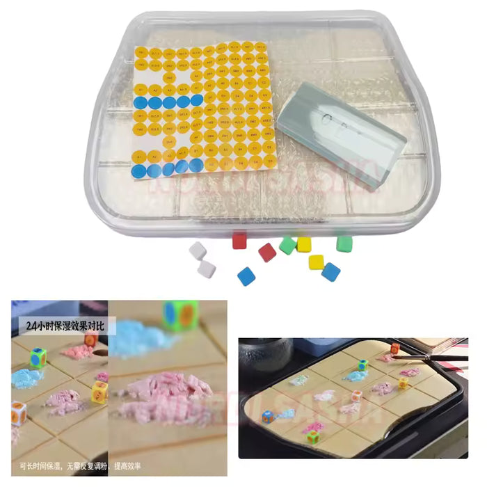 Paleta de cerámica hidratante ajustable, bandeja mezcladora de polvo de zirconio para laboratorio dental