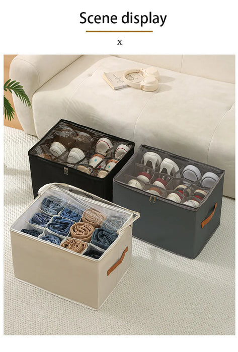 Organizador de zapatos plegable, bolsa de tela para guardar zapatos