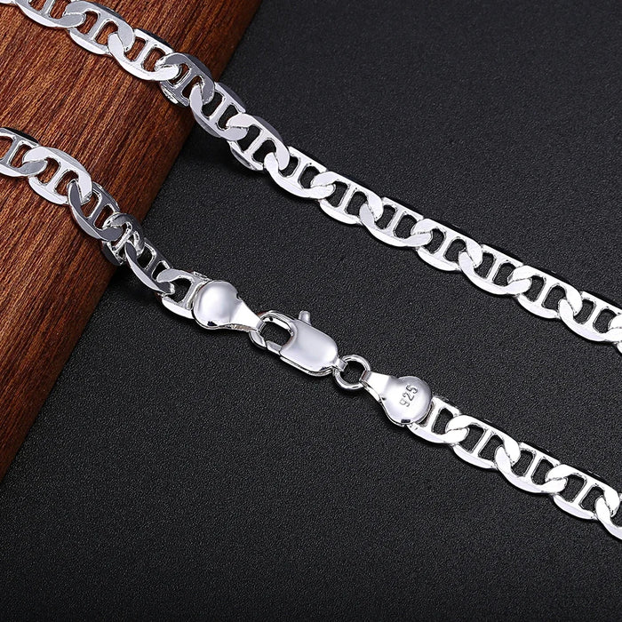 Collar de plata de ley 925 de 60 cm-24 INCH