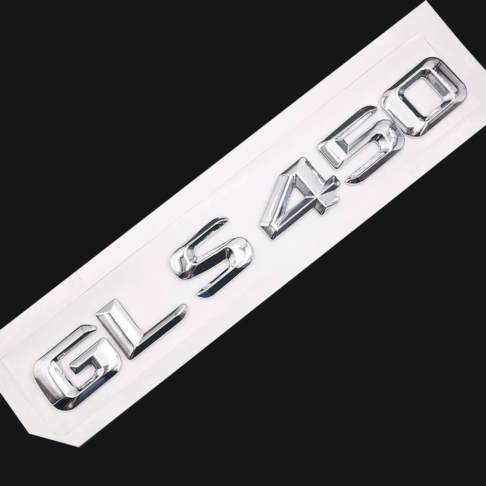 Emblema trasero de coche, tamaño original 1:1, letras y números, pegatina para Mercedes Benz GLS 450