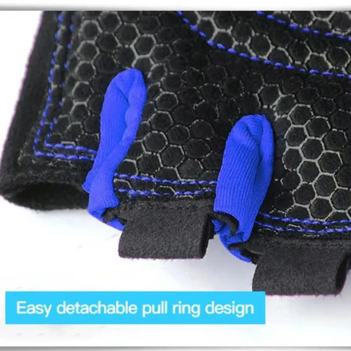 Guantes de fitness sin dedos para hombre y mujer, protectores de muñeca para deportes