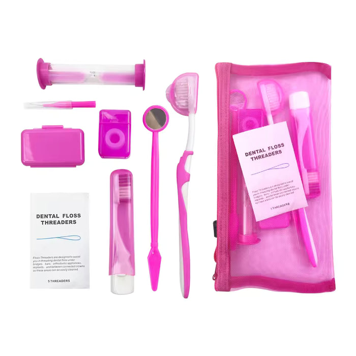 Kit de cuidado dental ortodóncico de 8 piezas
