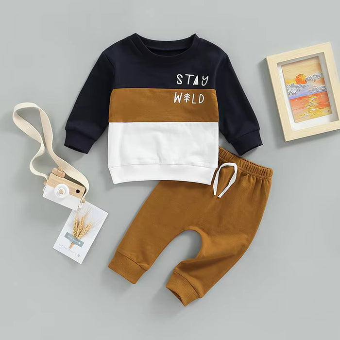 Conjunto de ropa casual de otoño para niños de 2 piezas