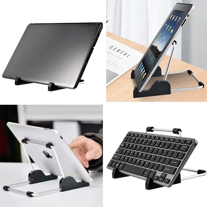 Soporte para tableta, soporte universal plegable de aluminio súper ligero, accesorios ajustables para tabletas de 7 a 11 pulgadas