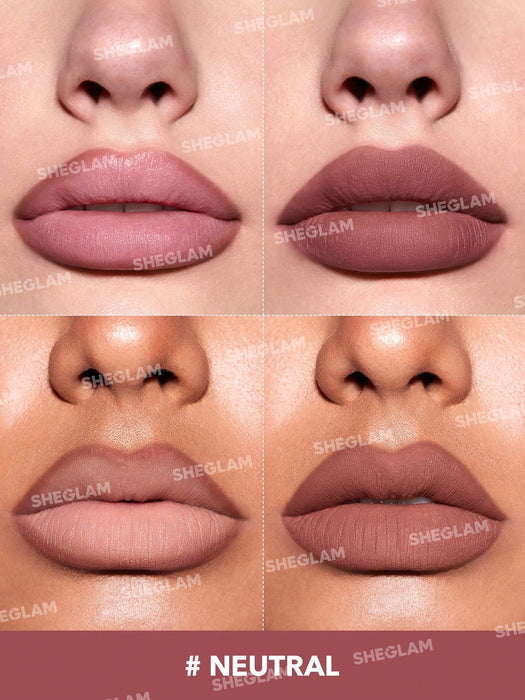SHEIN SHEGLAM Delineador de labios So Lippy: lápiz delineador de labios mate