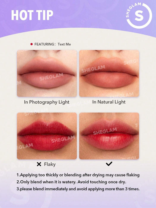 SHEGLAM Soft Haze Lip Blur-Another Round, Labial líquido resistente al agua