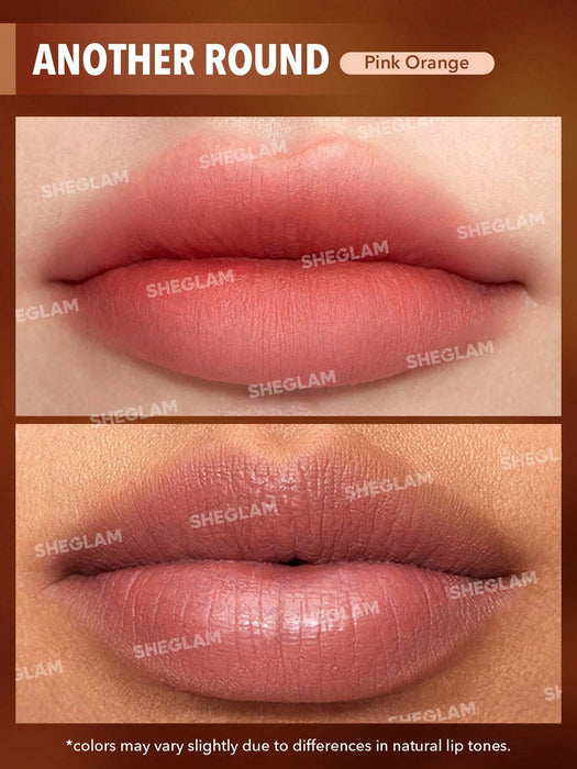 SHEGLAM Soft Haze Lip Blur-Another Round, Labial líquido resistente al agua