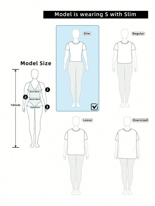 SHEIN EZwear 3 piezas Camisetas cortas y ajustadas con estampado de corazones